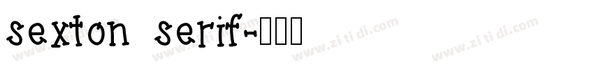 sexton serif字体转换